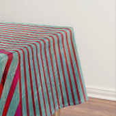 Kunst nieuwe, rode, blauwgroen, groene, , art deco tafelkleed (Voorbeeld)