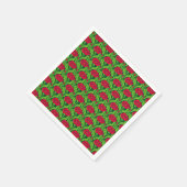 Kunst Nieuwe Rode Karnanjers Servet (Hoek)