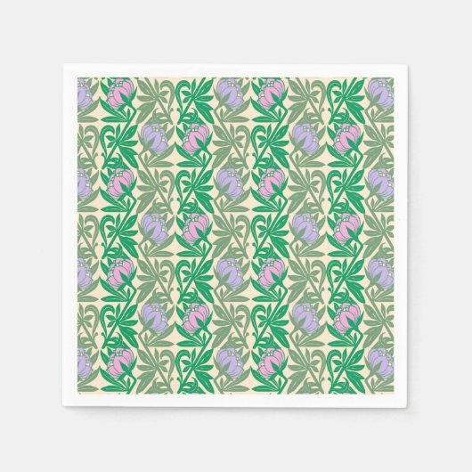 Kunst Nieuwe roze waterlelasmaag Servet (Voorkant)