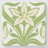  Kunst Nieuwe Snowdruppelbedekking Stenen Onderzetter (Voorkant)