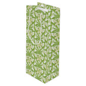  Kunst Nieuwe Snowdruppelbedekking Wijn Cadeautas (Voorkant Gekanteld)