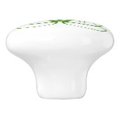 Kunst Nieuwe Stijl Keramische Knoopjes met Oranje  Keramische Knop (Zijkant)