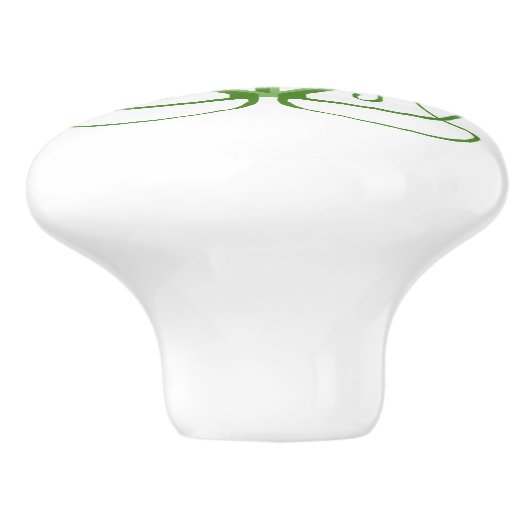 Kunst Nieuwe Stijl Keramische Knoopjes met Oranje  Keramische Knop (Zijkant)