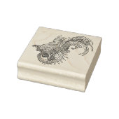 Kunst Nieuwe Stijl Leaf Wing Dragon Rubber Stempel (Stempel)
