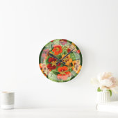 Kunst Nieuwe Stroom Nasturtium Ronde Klok (Huis)