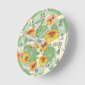   Kunst Nieuwe Stroom Nasturtium Ronde Klok (Hoek)