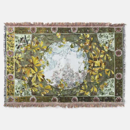  Kunst Nieuwe Vogels en Bloemen Deken (Voorkant)