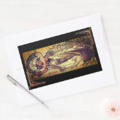 Kunst nieuwe vrouw elegante advertentie rechthoekige sticker (Envelop)