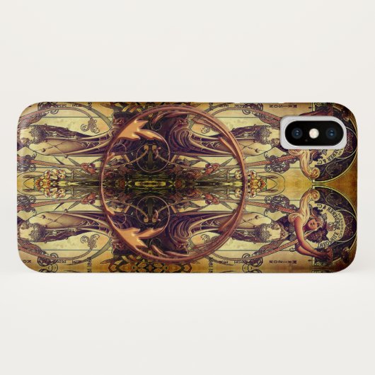 Kunst nieuwe vrouw elegante reclame Case-Mate iPhone case (Achterkant (horizontaal))