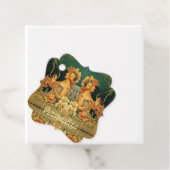 Kunst nieuwe warme chocolade bloemreclame bedankjes labels (In situ)