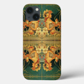 Kunst nieuwe warme chocolade bloemreclame Case-Mate iPhone case (Achterkant)