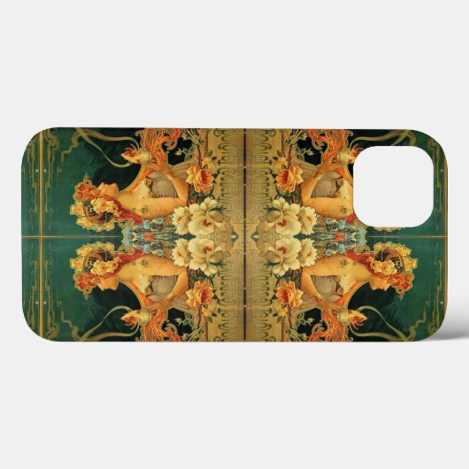 Kunst nieuwe warme chocolade bloemreclame Case-Mate iPhone case (Achterkant (horizontaal))