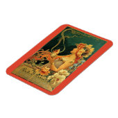 Kunst nieuwe warme chocolade bloemreclame magneet (Linkerzijde)