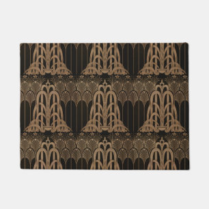 Kunst nouveau,art deco,Black,bronse,elegant,chic,p Deurmat