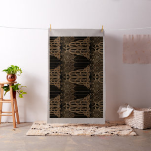 Kunst nouveau,art deco,Black,bronse,elegant,chic,p Stof