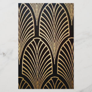 Kunst nouveau, art deco, ventilatorpatroon, brons, briefpapier