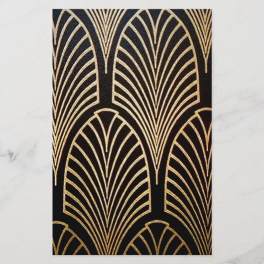 Kunst nouveau, art deco, ventilatorpatroon, brons, briefpapier (Voorkant)