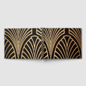 Kunst nouveau, art deco, ventilatorpatroon, brons, gastenboek (Volledig)