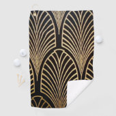 Kunst nouveau, art deco, ventilatorpatroon, brons, golfhanddoek (Insitu)