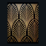 Kunst nouveau, art deco, ventilatorpatroon, brons, poster<br><div class="desc">Art nouveau,  art deco,  ventilatorpatroon,  brons,  goud,  zwart,  chic,  elegant,  ,  belle époque</div>