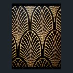 Kunst nouveau, art deco, ventilatorpatroon, brons, poster<br><div class="desc">Art nouveau,  art deco,  ventilatorpatroon,  brons,  goud,  zwart,  chic,  elegant,  ,  belle époque</div>