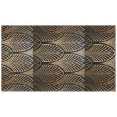 Kunst nouveau, art deco, ventilatorpatroon, brons, tafelkleed (Voorkant (Horizontaal))