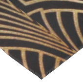 Kunst nouveau, art deco, ventilatorpatroon, brons, tafelkleed (Gekanteld)