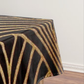 Kunst nouveau, art deco, ventilatorpatroon, brons, tafelkleed (Voorbeeld)