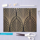 Kunst nouveau, art deco, ventilatorpatroon, brons, tissuepapier (Craft)