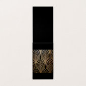 Kunst nouveau, art deco, ventilatorpatroon, brons, visitekaartje (Buitenkant ongevouwen)