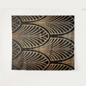 Kunst nouveau, art deco, ventilatorpatroon, brons, wandkleed (Voorkant (horizontaal))