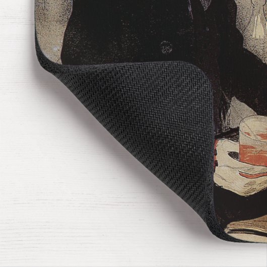  Kunst Nouveau Grillon, Man Drink bier Muismat (Hoek)