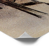 Kunst Nouveau Grillon, Man Drink bier Poster (Hoek)