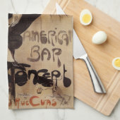  Kunst Nouveau Grillon, Man Drink bier Theedoek (Quarter Fold)