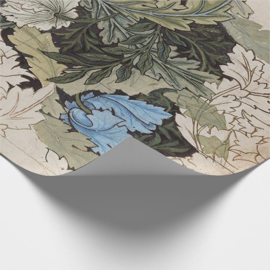 Kunst nouveau william morris plattegrond schets cadeaupapier (Hoek)