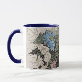 Kunst nouveau william morris plattegrond schets mok (Links)