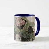 Kunst nouveau william morris plattegrond schets mok (Voorkant rechts)