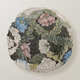 Kunst nouveau william morris plattegrond schets rond kussen