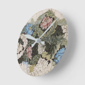 Kunst nouveau william morris plattegrond schets ronde klok (Hoek)