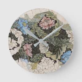 Kunst nouveau william morris plattegrond schets ronde klok