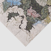 Kunst nouveau william morris plattegrond schets tissuepapier (Detail)