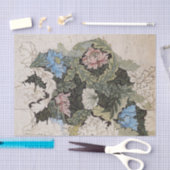 Kunst nouveau william morris plattegrond schets tissuepapier (Craft)