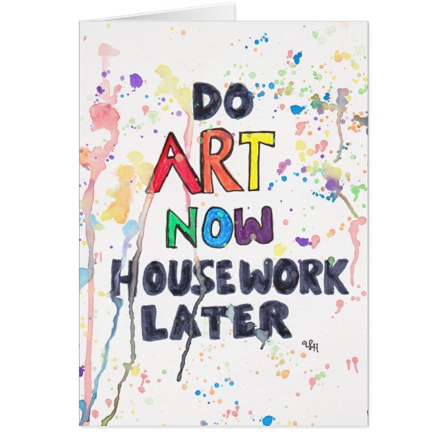 Kunst nu, huiswerk later (Voorkant)