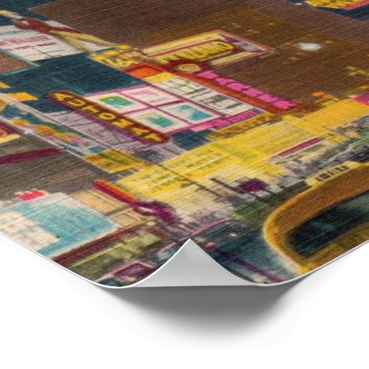  kunst - NYC Times Square, Poster (Hoek)