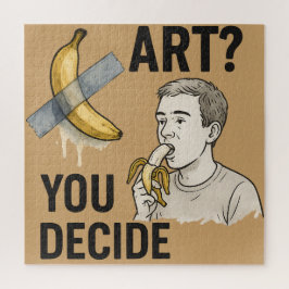 Kunst of snack? Het bananendebat Legpuzzel