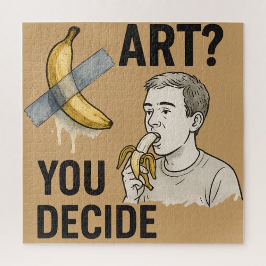 Kunst of snack? Het bananendebat Legpuzzel (Verticaal)