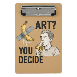 Kunst of snack? Het bananendebat Mini Klembord