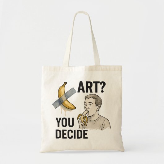 Kunst of snack? Het bananendebat Tote Bag (Voorkant)