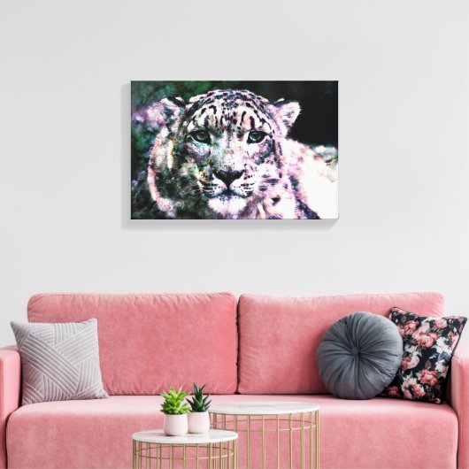 Kunst - omhuld canvas - sneeuwpoppenkapmedium (Insitu (Woonkamer))