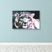 Kunst - omhuld canvas - sneeuwpoppenkapmedium afdruk (Insitu (Houten vloer))